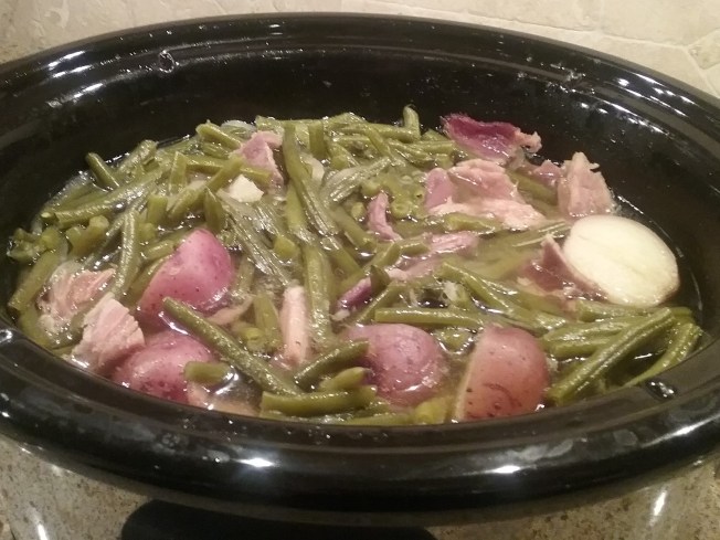 slowcookergreenbeanshamandpotatoes