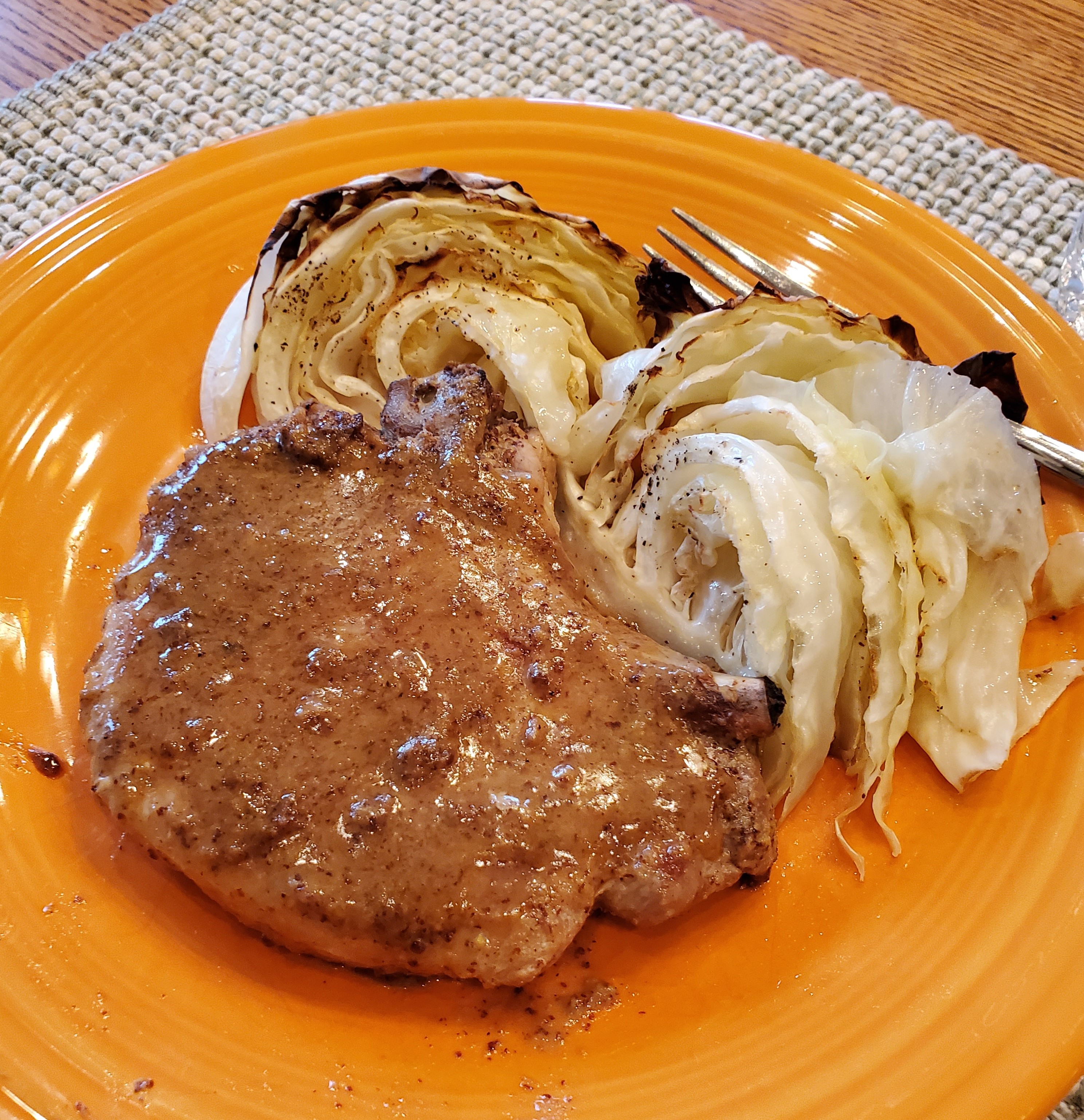 mustardporkchopswithcrispycabbage