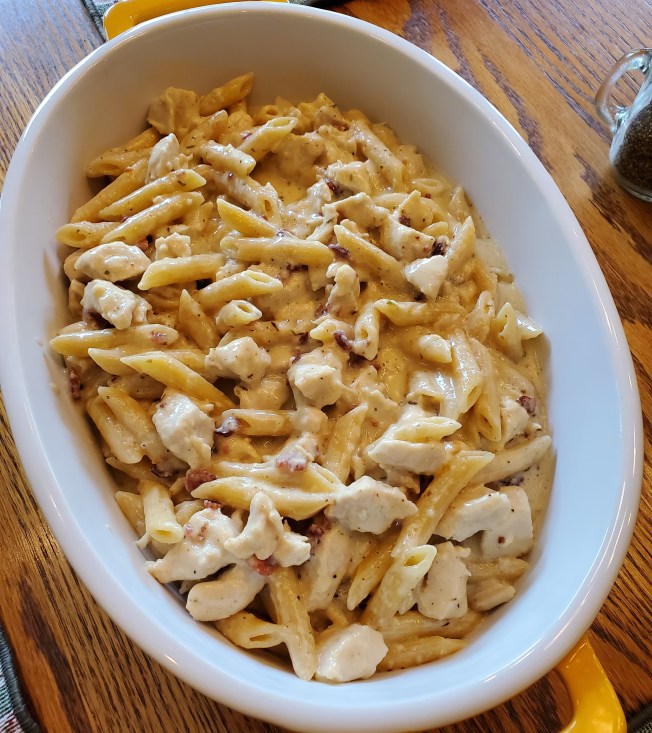 chickenalfredopastaskillet